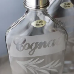Flasque cognac cristal taillée Art De La Table|Flasque, Bouteille Cristal