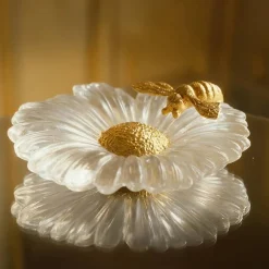 Discount Fleur décorative Or d’Abeille Daum Fleurs Cristal