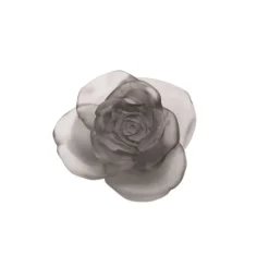 Discount Fleur grise rose passion daum Fleurs Cristal|Sulfures, Presse-Papiers Cristal