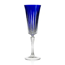 Hot Flûte cristal bleu timeless Art De La Table|Verre À Pied