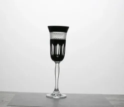 New Flûte cristal noir pénombre Verre Cristal Couleur|Art De La Table