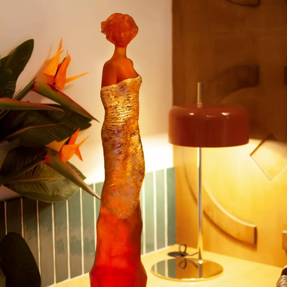 New Galatéa Ambre et Or Daum Jean-Philippe Richard Editions D’Art|Éditions D’Art Cristal