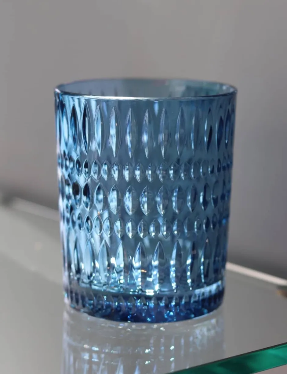 Gobelet Ethno bleu Nachtmann X2 Verre À Whisky|Verre En Cristal Taillé