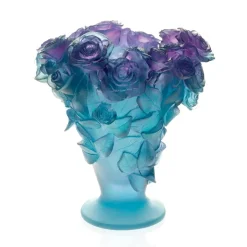 Online Grand vase roses ultraviolet Daum Vases|Vases Cristal Couleur