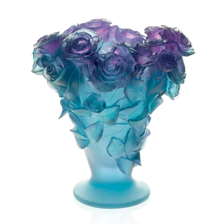 Online Grand vase roses ultraviolet Daum Vases|Vases Cristal Couleur