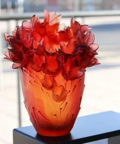 Online Grand vase safran daum Vases|Vases Cristal Couleur