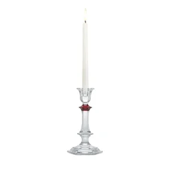 Outlet Harcourt bougeoir rouge Baccarat Coupes, Coupelles Et Photophores|Photophores, Bougeoirs Cristal
