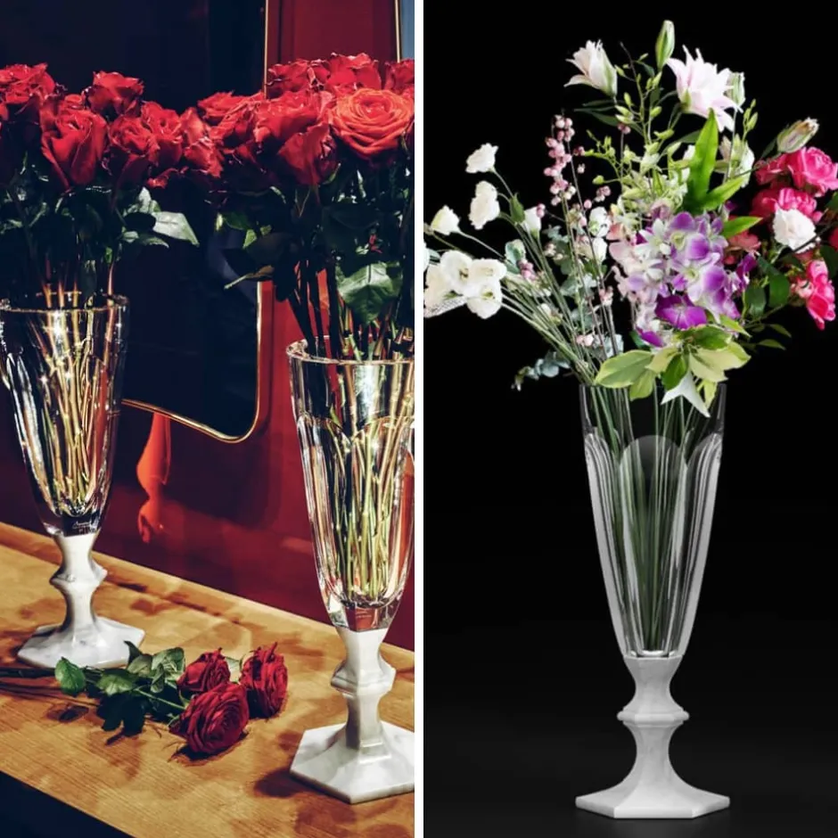 Clearance Harcourt vase flutissimo marcel wanders baccarat Vases|Vases Cristal Clair