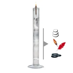 Hot Lampe à huile cierge verre Coupes, Coupelles Et Photophores|Lampes Cristal