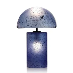 Discount Lampe à poser volcania bleu en verre Luminaires|Lampes Pâte De Verre