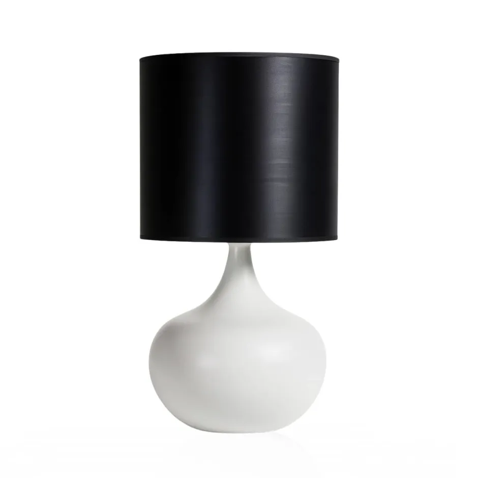 Clearance Lampe Bilboquet blanc Faïence de Longwy Lampes|Lampes Cristal