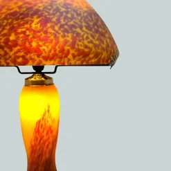 Online Lampe champignon pâte de verre jaune 7030 Luminaires|Lampes Pâte De Verre