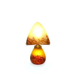 Sale Lampe champignon pâte de verre ivoire 019 Luminaires|Lampes Cristal