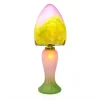 Sale Lampe champignon pâte de verre 012 vert rose Luminaires|Lampes Pâte De Verre