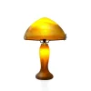 Clearance Lampe champignon pâte de verre orange 7030 Luminaires|Lampes Pâte De Verre
