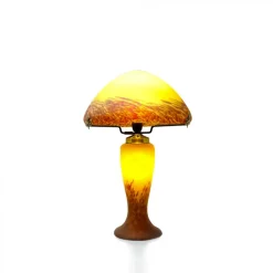 Clearance Lampe champignon pâte de verre ivoire Luminaires|Lampes Pâte De Verre