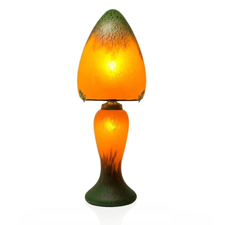 Sale Lampe champignon pâte de verre 012 retro Luminaires|Lampes Pâte De Verre