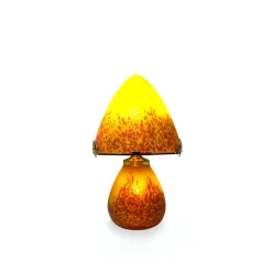 Discount Lampe champignon pâte de verre jaune 019 Lampes Cristal|Luminaires