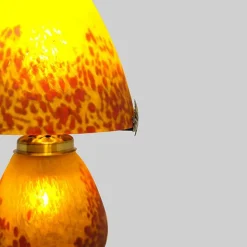 Discount Lampe champignon pâte de verre jaune 019 Lampes Cristal|Luminaires