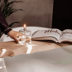 New Lampe huile en verre cylindre Photophores, Bougeoirs Cristal|Coupes, Coupelles Et Photophores