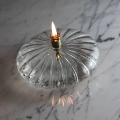 Online Lampe huile élégance galet verre Coupes, Coupelles Et Photophores|Lampes Cristal