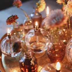 Clearance Lampe huile sphère verre gm Photophores, Bougeoirs Cristal|Coupes, Coupelles Et Photophores