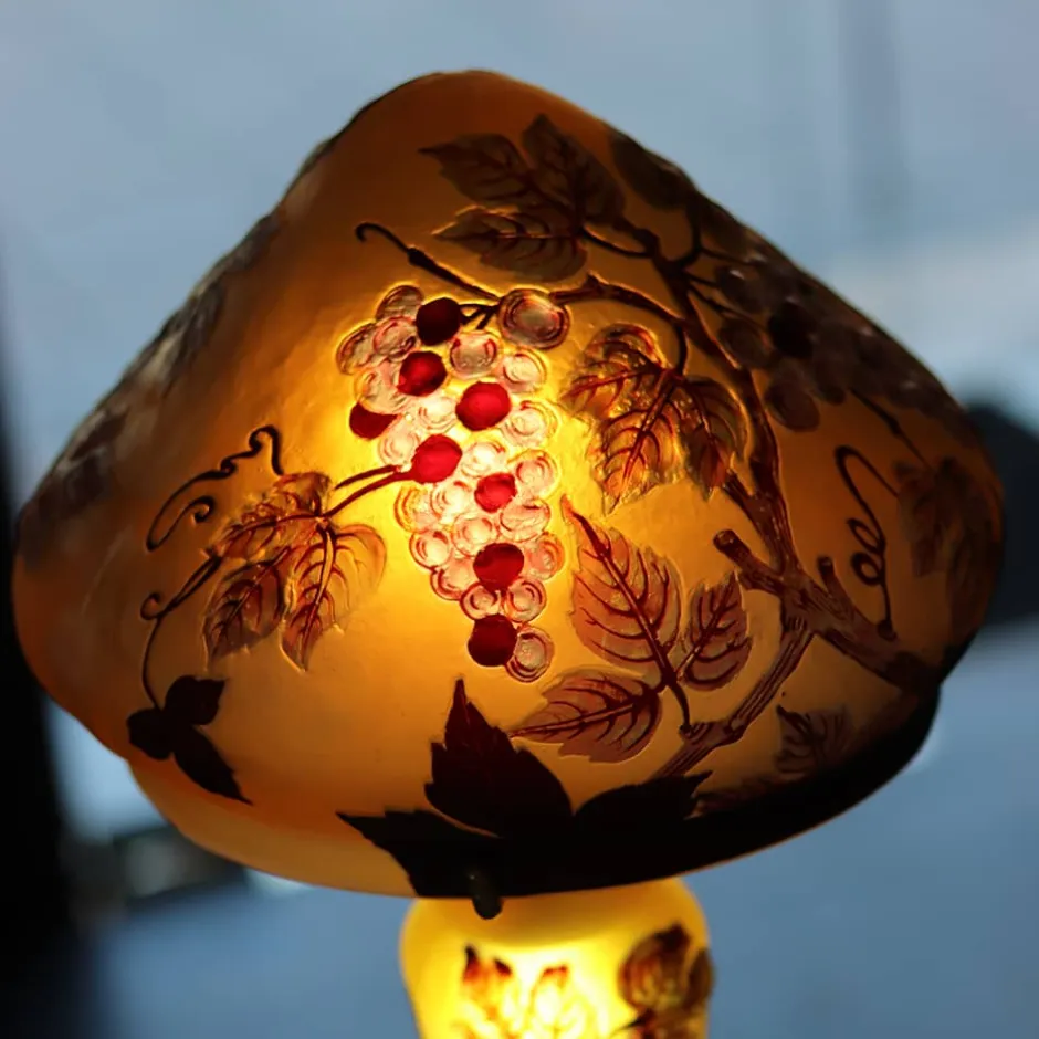 Hot Lampe pâte de verre art nouveau n°14 Tip Gallé Luminaires|Lampes Pâte De Verre
