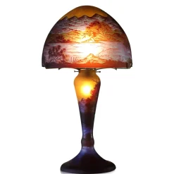 Discount Lampe pâte de verre art nouveau n°15 Tip Gallé Luminaires|Lampes Pâte De Verre