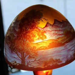 Discount Lampe pâte de verre art nouveau n°15 Tip Gallé Luminaires|Lampes Pâte De Verre