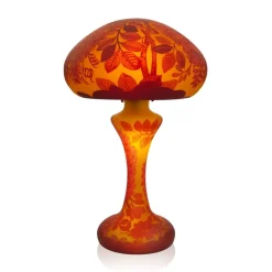 New Lampe pâte de verre art nouveau F1 Tip Gallé Luminaires|Lampes Pâte De Verre