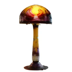 Discount Lampe pâte de verre tip gallé décor marin Luminaires|Lampes Pâte De Verre