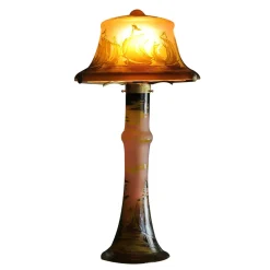 Online Lampe pâte de verre Tip Gallé décor bateaux Luminaires|Lampes Pâte De Verre