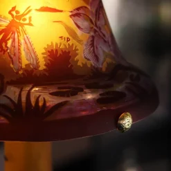 Online Lampe pâte de verre Tip Gallé décor libellule Luminaires|Lampes Pâte De Verre