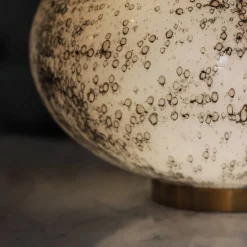 Outlet Lampe spendor en verre incolore et or Luminaires|Lampes Cristal