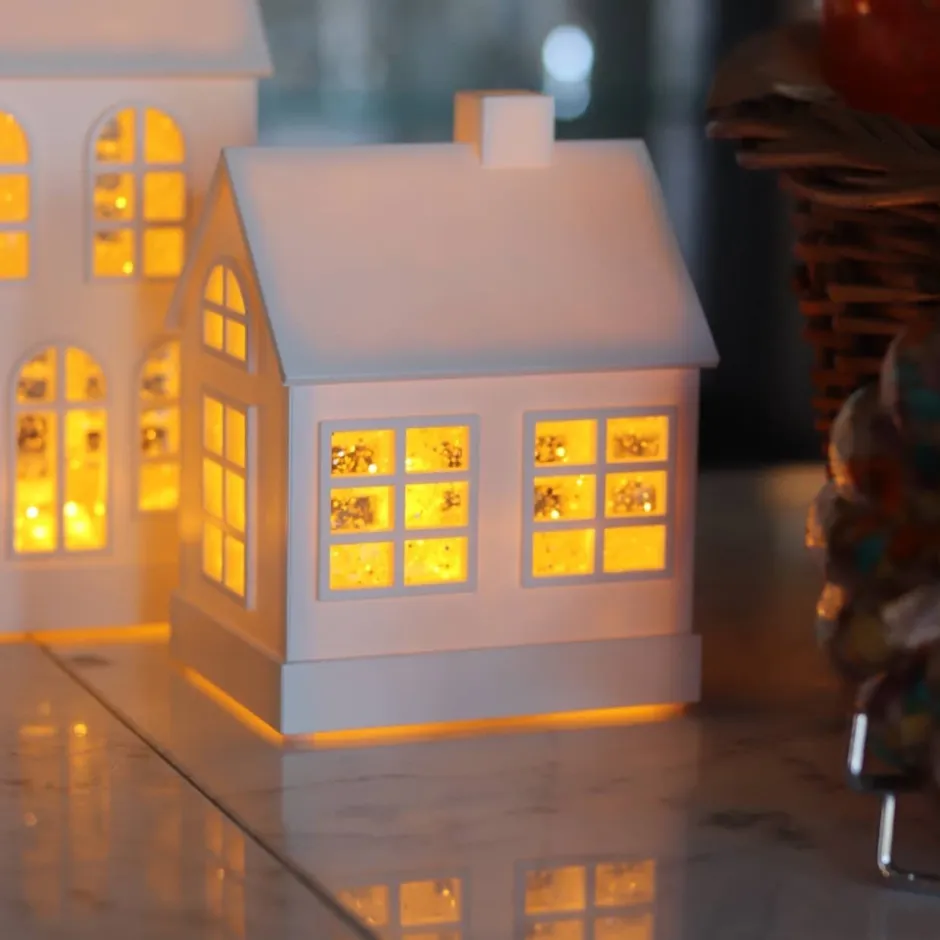 Lampe Un Noël à la maison blanc Décoration|Lampes Cristal