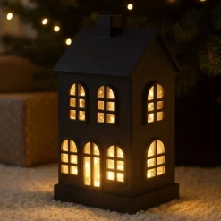 New Lampe Un Noël à la maison noir Décoration|Lampes Cristal