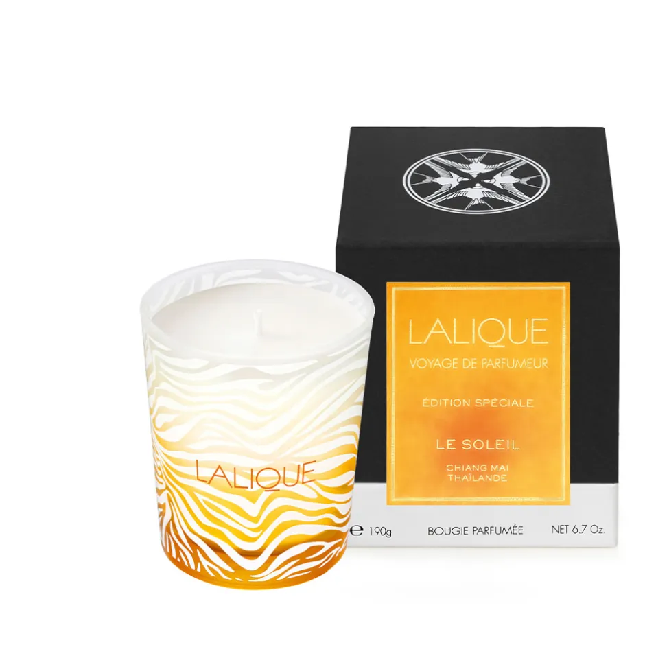 Hot Le soleil, bougie parfumée Lalique Coupes, Coupelles Et Photophores|Bougies Lalique