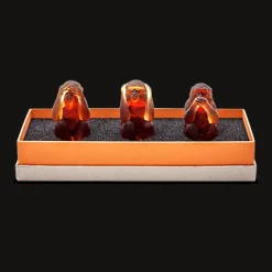 Outlet Les 3 singes de la sagesse daum Bestiaire|Animaux Cristal