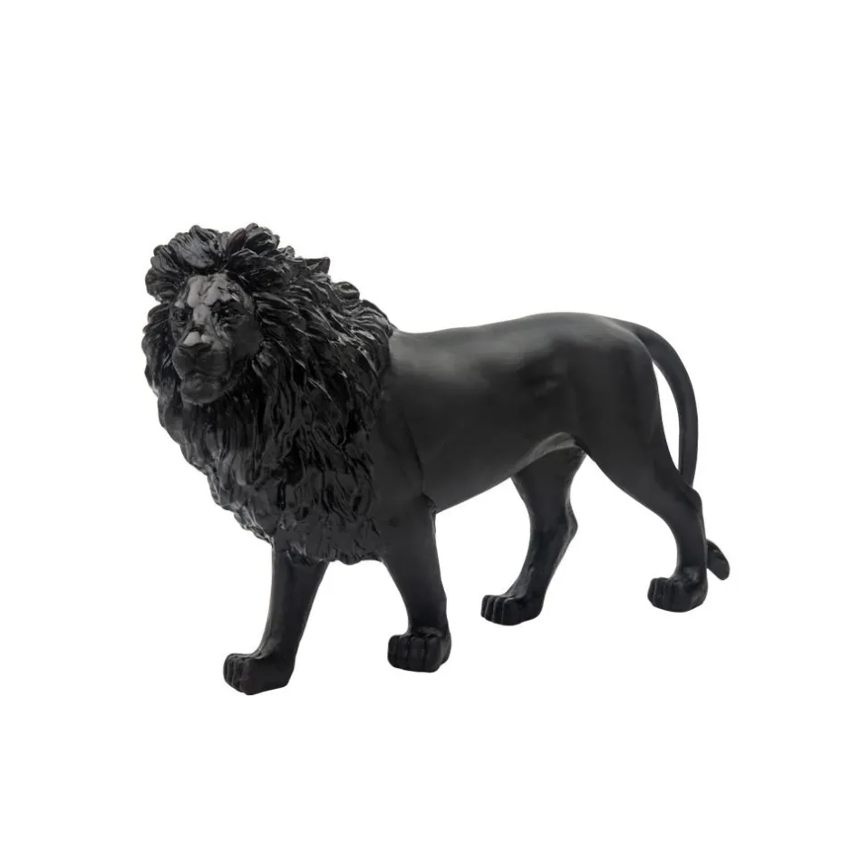 Lion sand noir daum Bestiaire|Éditions D’Art Cristal