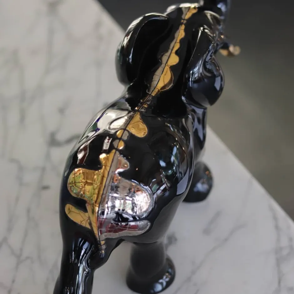 Online Éléphant chargeant Multant Émaux de Longwy Faïence De Longwy|Animaux