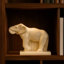 Sale Éléphant Lemanceau Craquelés Faïence de Lunéville Lunéville