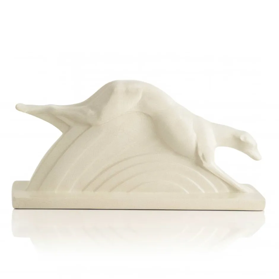 Lévrier art déco Faïence de Lunéville Lunéville