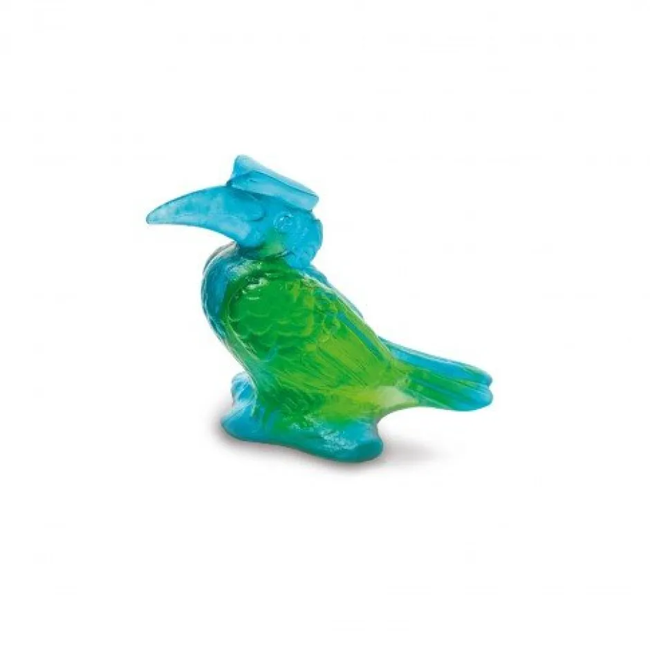 Discount Mini calao bleu vert daum Bestiaire|Figurines Miniature Cristal
