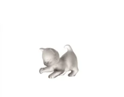 Sale Mini chaton joueur gris daum Figurines Miniature Cristal|Bestiaire