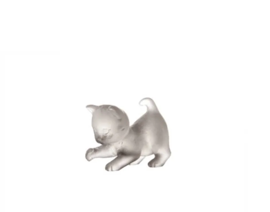 Sale Mini chaton joueur gris daum Figurines Miniature Cristal|Bestiaire