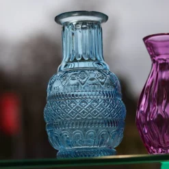 New Mini vase en verre bleu clair N°3 Vases Cristal Couleur|Vases