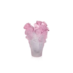 Online Mini vase roses passion vert rose daum Vases Cristal Couleur|Vases