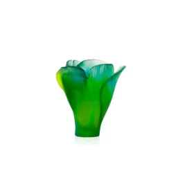 Mini vase vert ginkgo Daum Vases|Vases