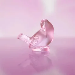 Clearance Moineau moqueur cristal rose Lalique Sculptures Et Figurines|Bestiaire