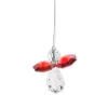 Discount Ornement ange cristaux swarovski rouge Symboles Religieux Cristal|Ornements Cristal